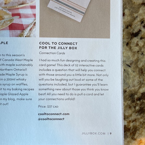 Cool to Connect for the Jilly Box (fall 2022 box) - Picture 3 of 3